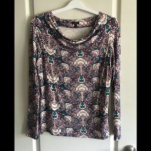 Talbots Knit Cowl neck T-shirt